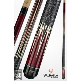 Mahogany VA110, 21 Plus Cue Case /& Bracelet Valhalla by Viking VA110 Mahogany 2 Piece Pool Cue Stick No Wrap 18-21 oz